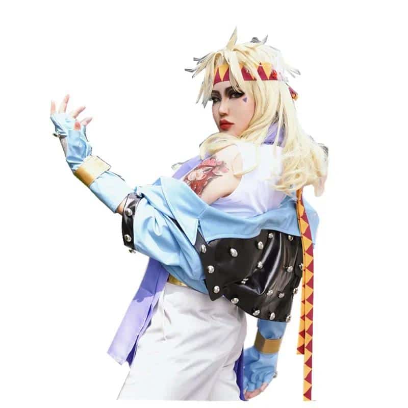 JoJo's Bizarre Adventure Caesar Anthonio Zeppeli Cosplay Costume full set Female Style 1