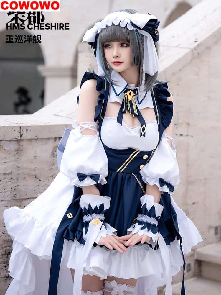 Azur Lane Cheshire Cat Cat Maid Dress Cosplay Costume Cos Game Anime Party 1