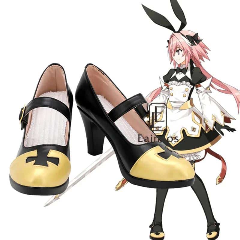 Game Fate Grand Order FGO Astolfo Saber Cosplay High-heeled Shoes For Halloween Custom-made 1