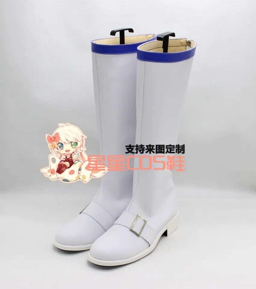 Sliver Soul Gintoki Sakata White Adult Halloween Cosplay Shoes Boots X002 1