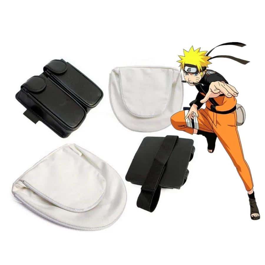 Anime Weapon package Props Ninja Uzumaki Kunai Shuriken Bag Cosplay Toy Accessories Props 1