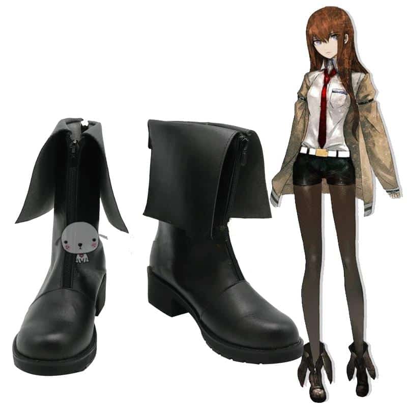Anime Fate Steins Gate Layer's Gate cosplay Makise Kurisu Hayase Ami Boots Shoes 1