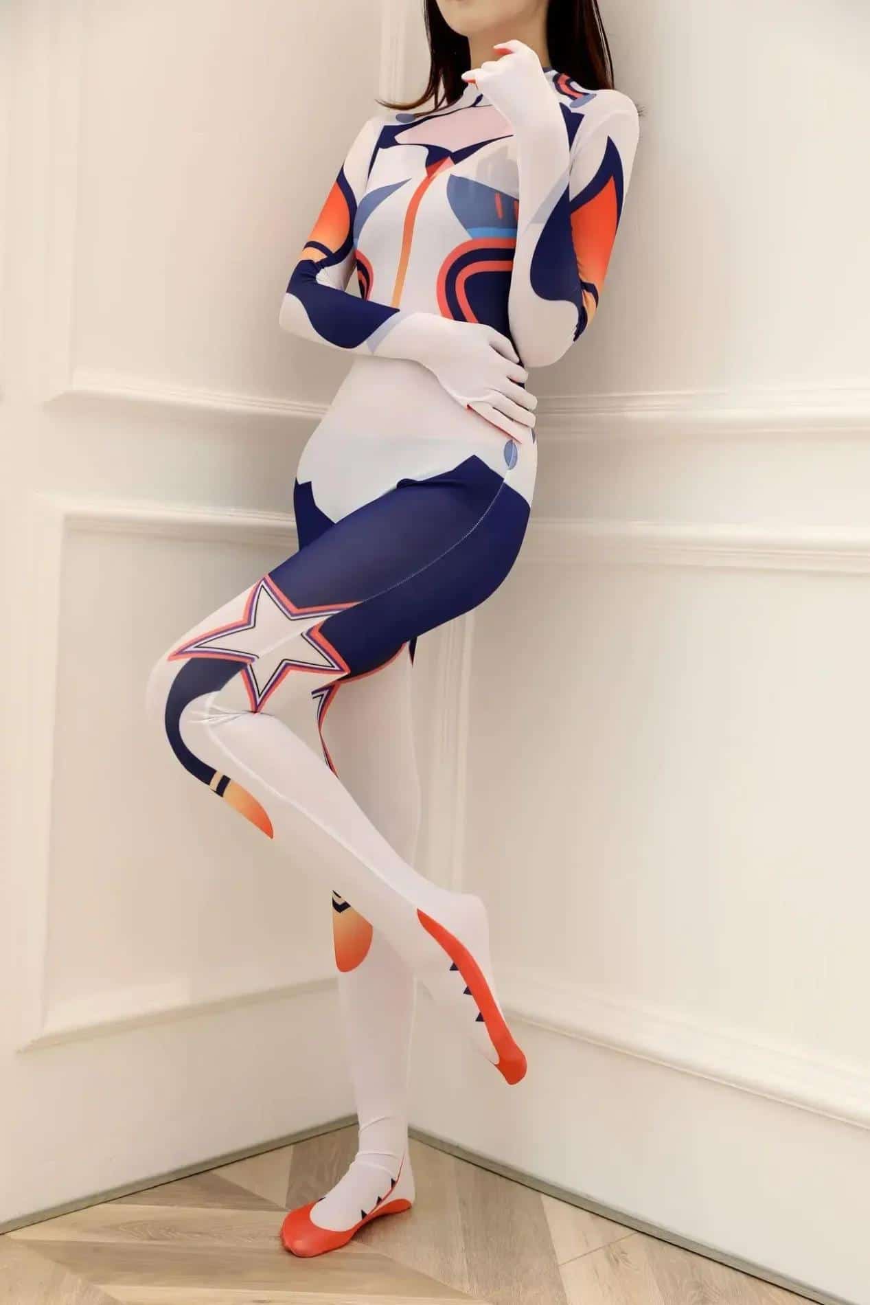 Anime Cosplay Asuka Tights Jumpsuit DVA Daji Zero Two02 Watch Kiana Ayanami Rei Cosplay Kostüm Women Evangelion Bodysuits 10
