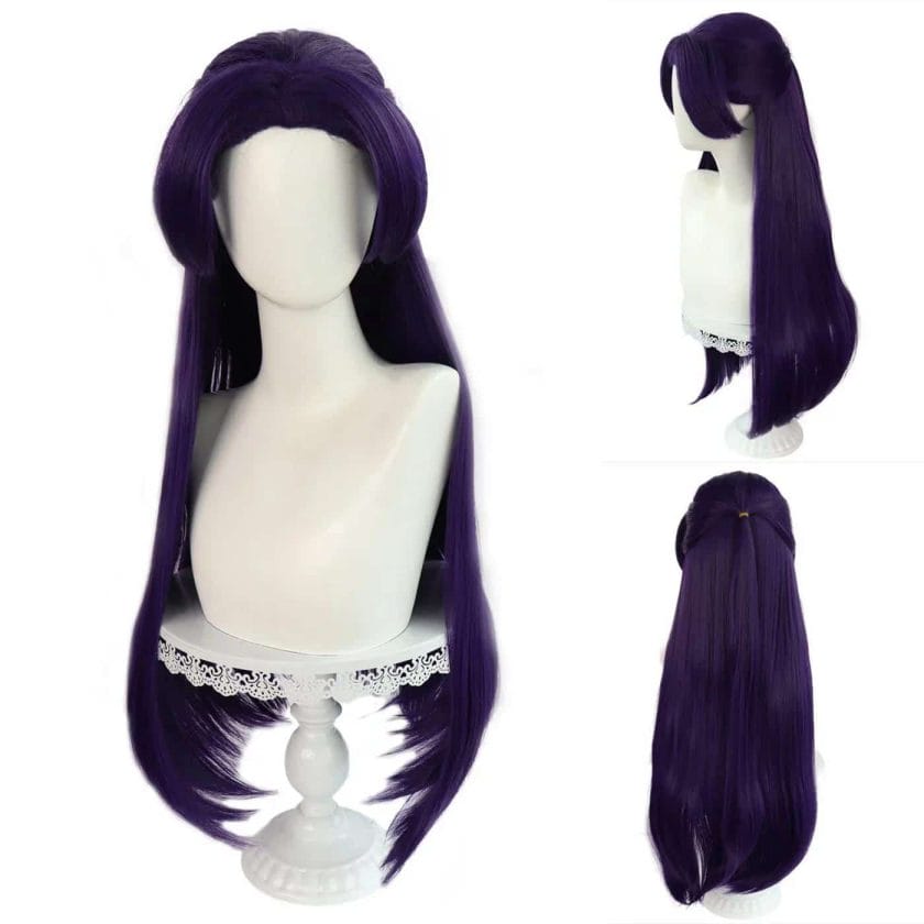 Anime Kusuriya No Hitorigoto Jinshi Cosplay Costume Wig High Quality Long Purple Heat Resistant Synthetic Hair Halloween Prop 1