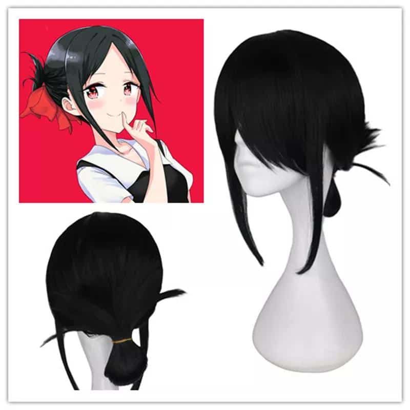 Kaguya Shinomiya Cosplay Kaguya Sama Love Is War Nature Black Styled Wig Anime Heat Resistant Synthetic Wigs 1
