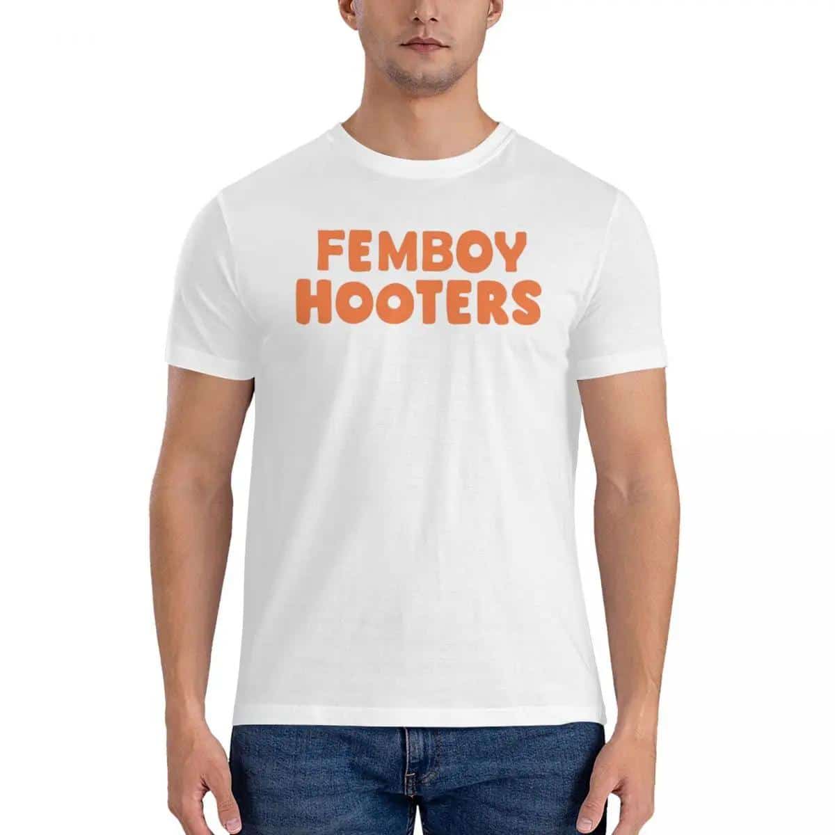 100% Cotton Femboy Hooters T-shirt Unisex Classic Oversized T Shirt Men crew Neck Summer Shirts Tops S-6XL 1