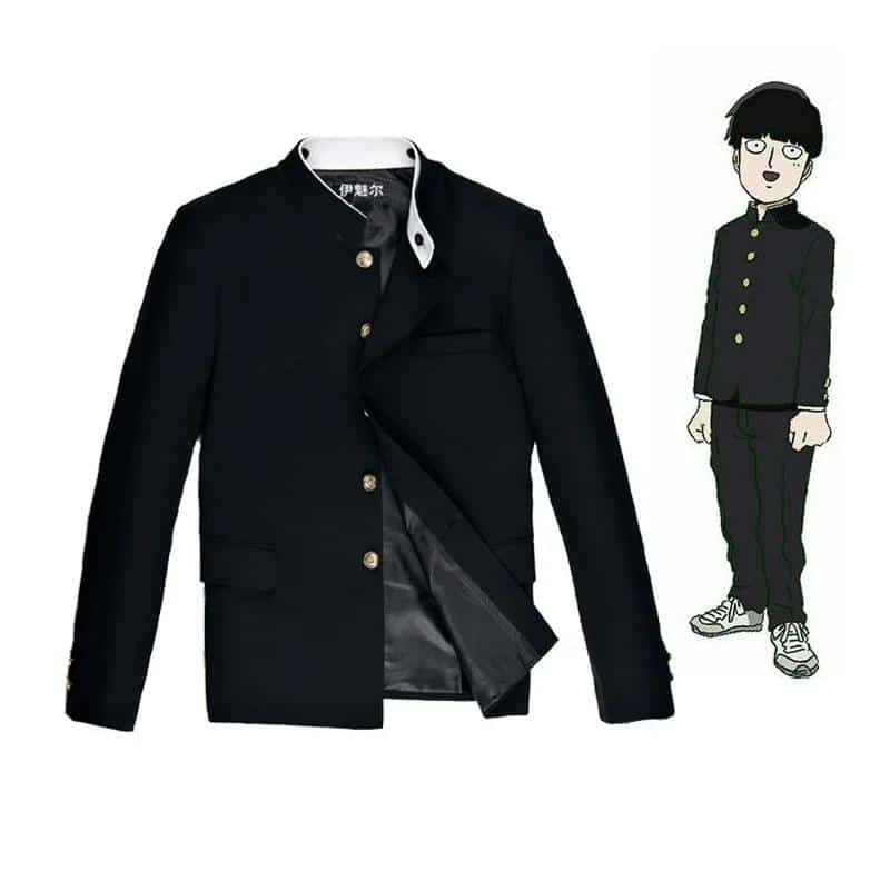 Mob Psycho 100 Costume Costume Mobu Saiko Hyaku Kageyama Shigeo black for Suits Coat Pants Men's JK School Uniform S-4XL 1