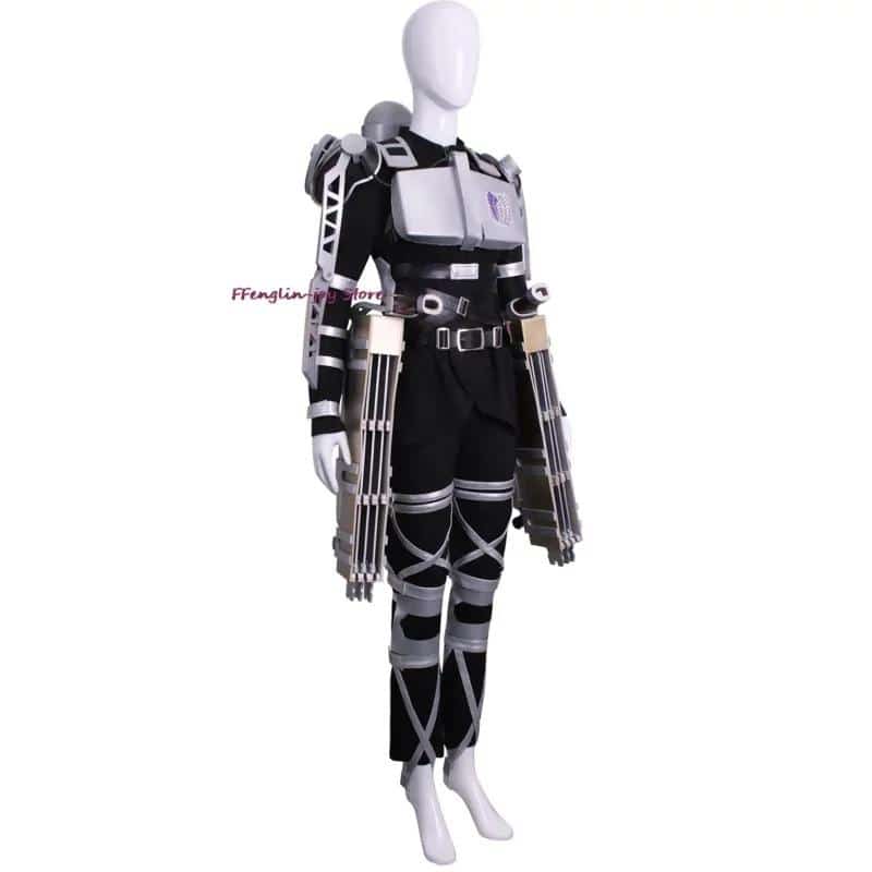 The Final Season 4 Attack on Titan Cosplay Shingeki no Kyojin Team Uniform Levi Eren Costume Harness Armor Halloween Costume 1
