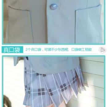 DARLING in the FRANXX Uniform Outfit Suit Anime Code 002 Cosplay Costume Halloween Clothes coat+shirt+skirt+tie+scarf+socks 11 6