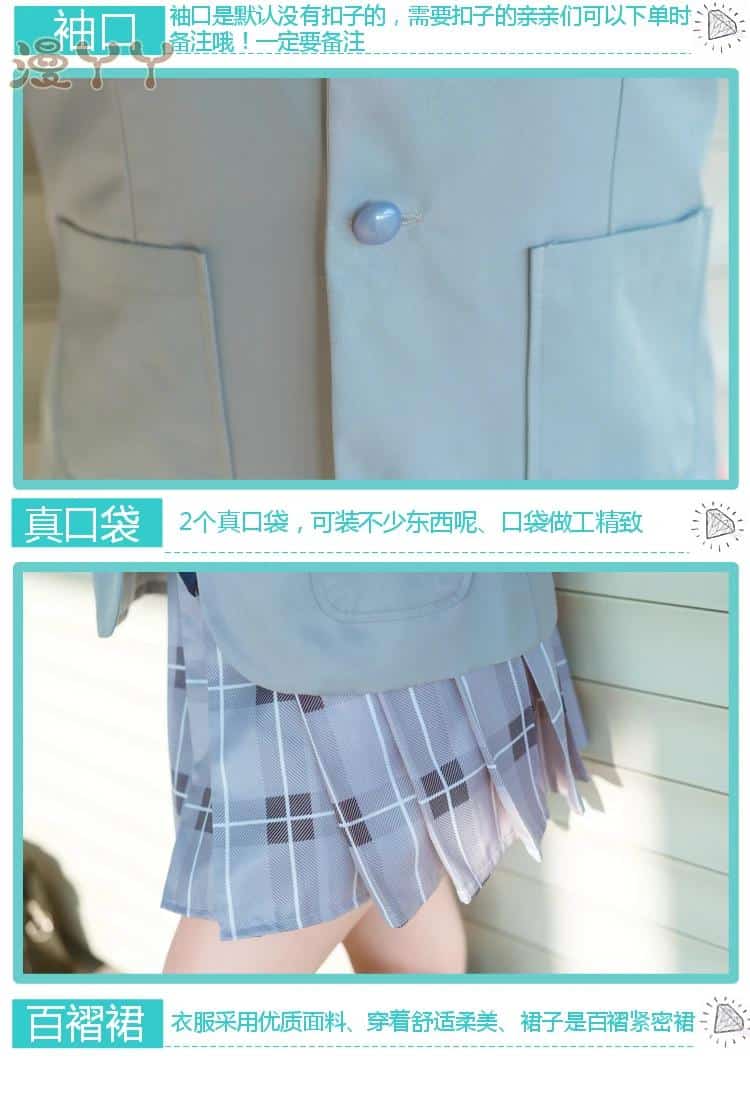 DARLING in the FRANXX Uniform Outfit Suit Anime Code 002 Cosplay Kostüm Halloween Clothes coat+shirt+skirt+tie+scarf+socks 11 6