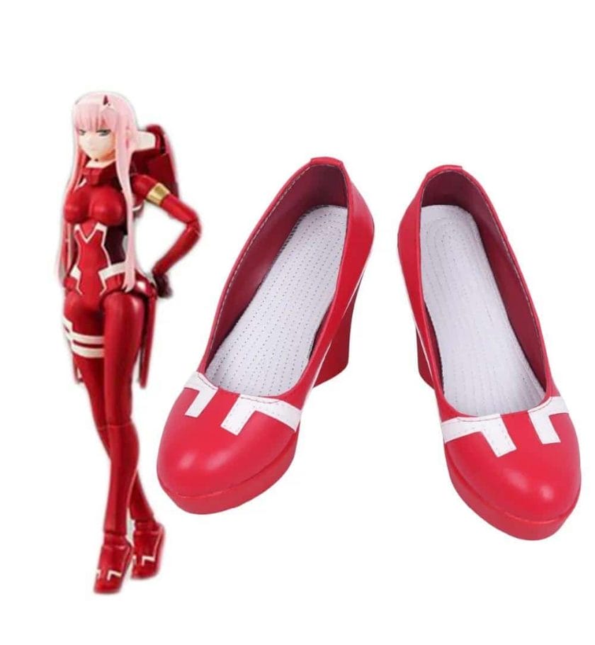 Zero Two Shoes Cosplay Darling in the Franxx Zero Two Code 002 Fighting Puppet Cosplay Shoes Boots Custom Made 1